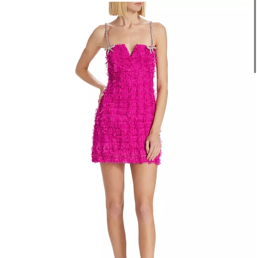 Rebecca Vallance Cherie Amour Crystal-Embellished Minidress